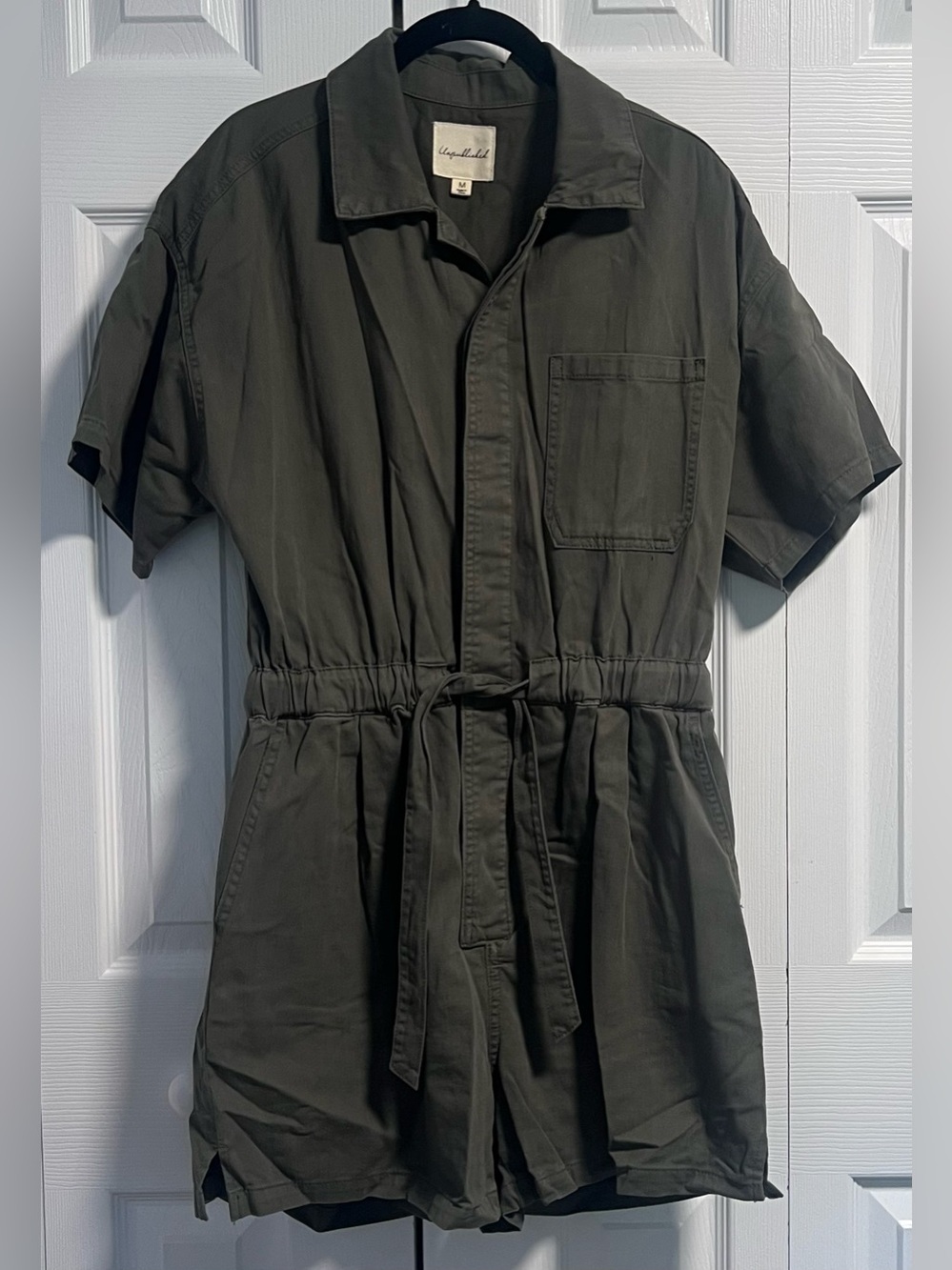 Women's Unpublished Darla Romper in Olive Green